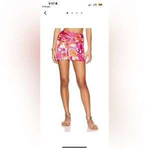 Glow Ruched Mini Skirt Cin Cin
